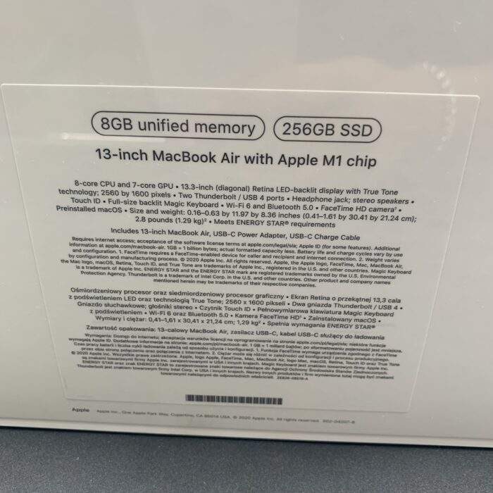 Macbook Air M1 256GB Space Grey(Brand new/ Sealed) - Image 3