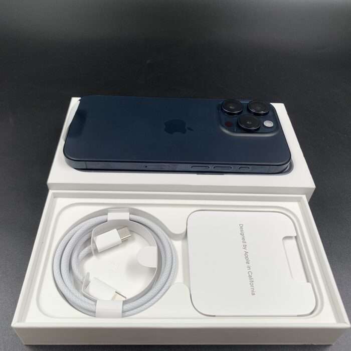 iPhone 15 Pro 128GB Blue Titanium (New / Unboxed) - Image 3