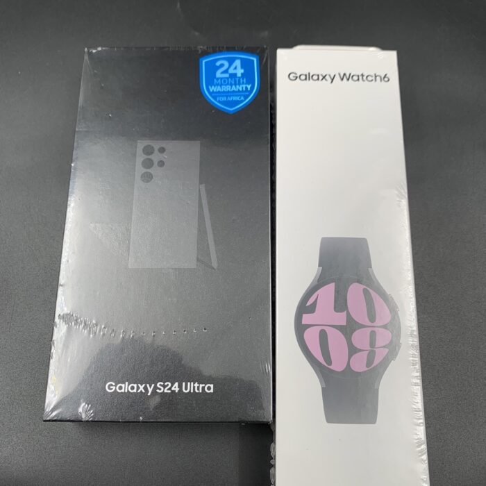 S24 Ultra 256GB Titanium Black + Galaxy Watch 6 40MM Graphite (Brand New) - Image 2