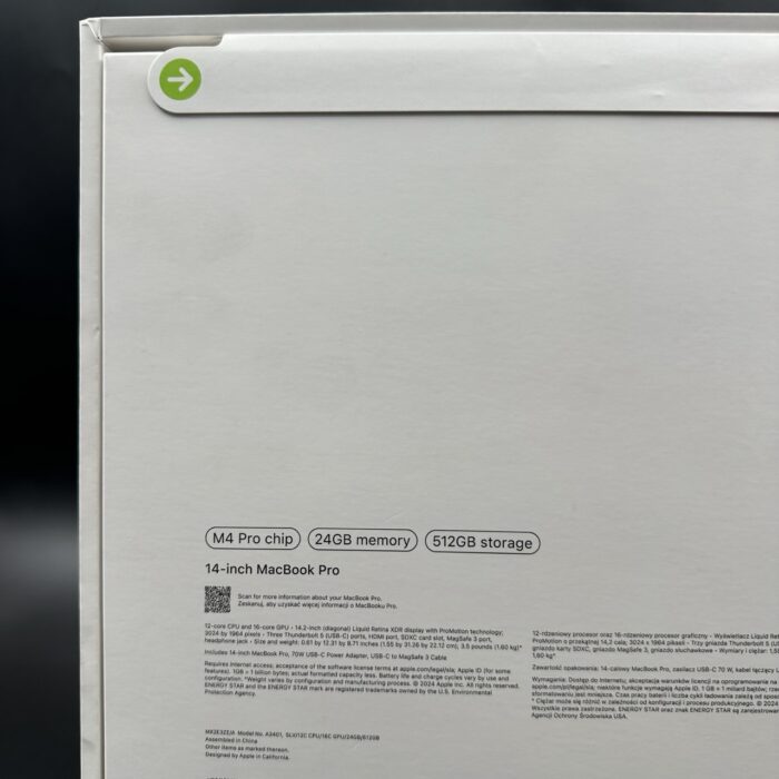 Macbook Pro 14" M4 Pro Chip | 24GB | 512GB | Silver (Brand New / Sealed) - Image 3