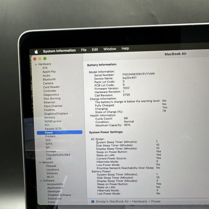 Macbook Air M1 13" 8GB 256GB Space Grey - Image 6
