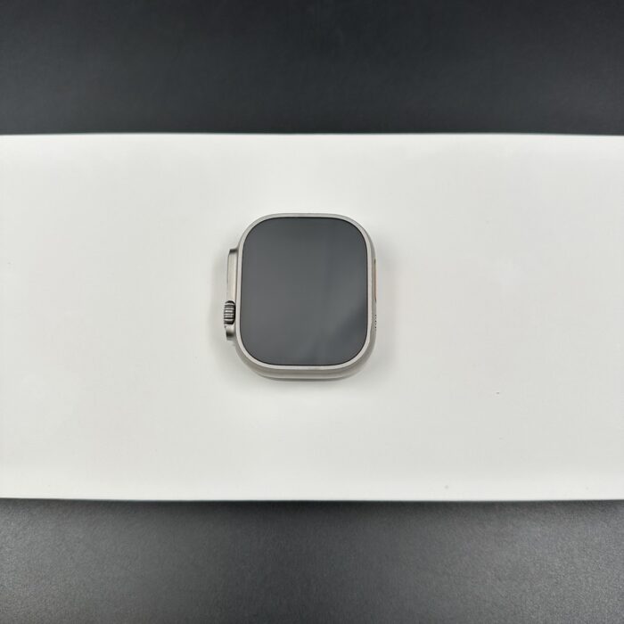 Apple Watch Ultra 2 49MM Natural Titanium Navy Ocean Band - Image 7
