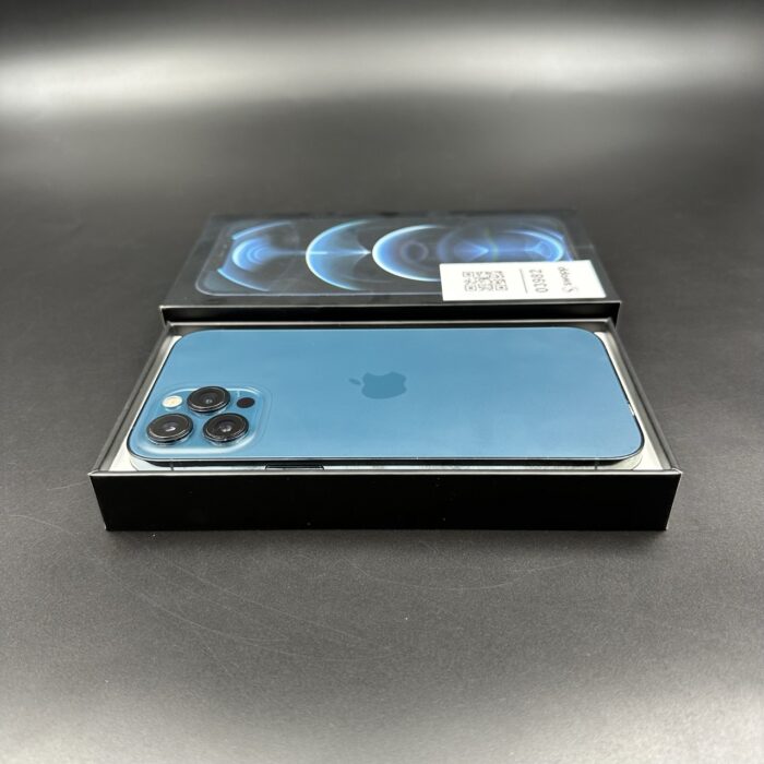 iPhone 12 Pro Max 256GB Pacific Blue (Cracked Screen) - Image 2