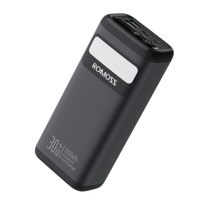 Romoss PMT30 30000mAh 30W Fast Charge Power Bank – Black - Image 2