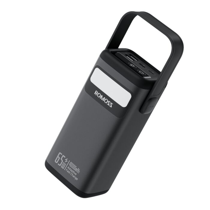 Romoss PMT40 EZCarry Pro 40000mAh 65W Fast Charge Power Bank – Black - Image 2