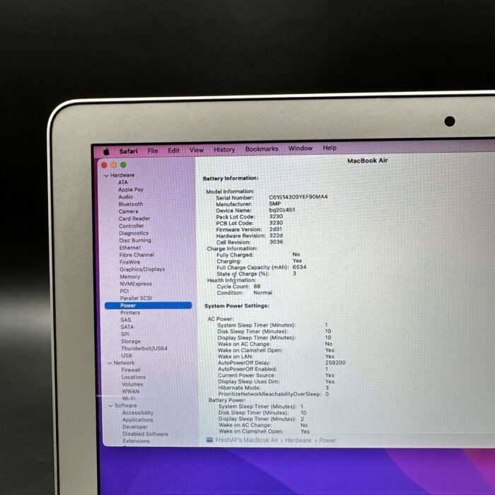 Macbook Air 13" 2015 1.6Ghz | 256GB SSD | 4GB Ram | Core i5 Silver - Image 5