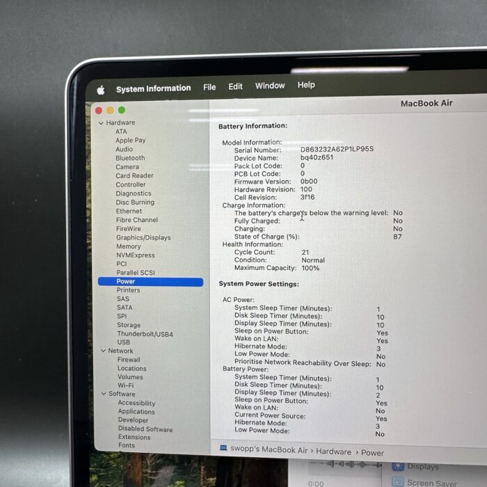 Macbook Air M2 15-inch 8GB 256GB Midnight - Image 6