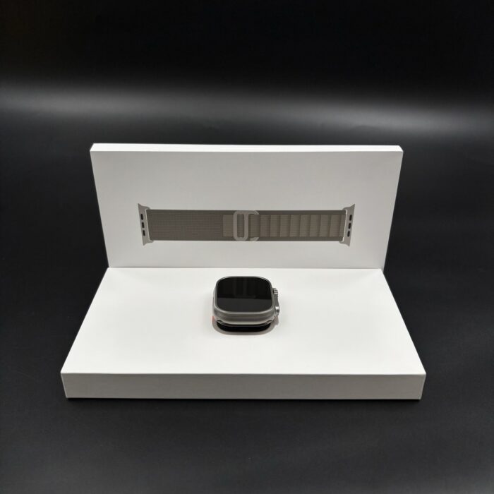 Apple Watch Ultra 2 49MM Natural Titanium Olive Alpine Loop - Image 2