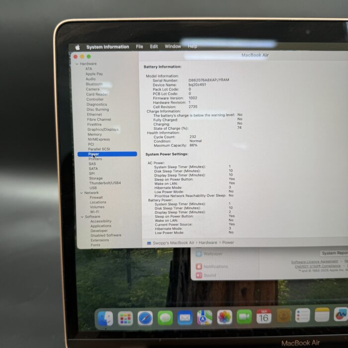Macbook Air 13" M1 8GB 256GB Rose Gold - Image 9