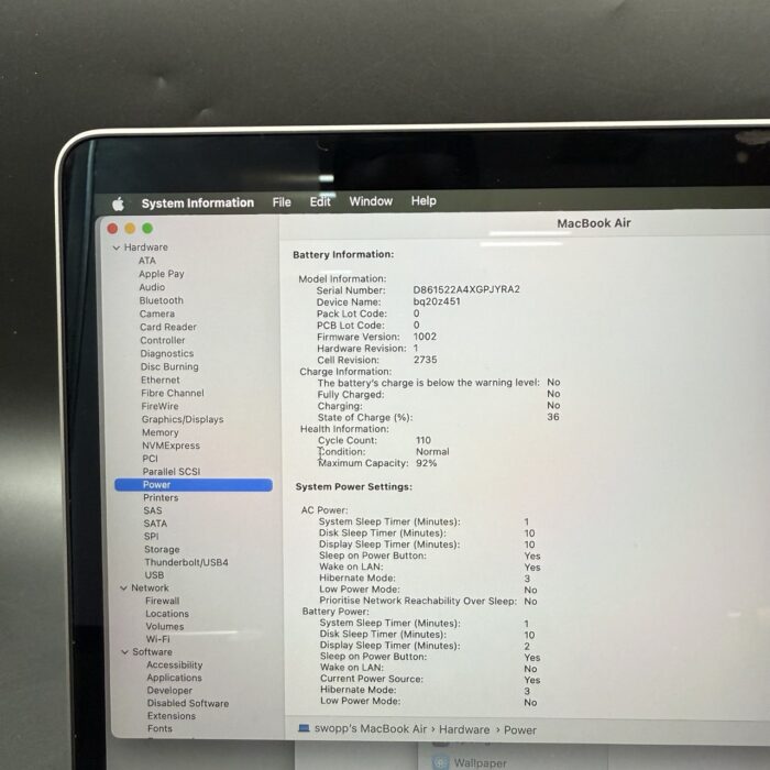 Macbook Air 13" M1 8GB 512GB Silver - Image 5