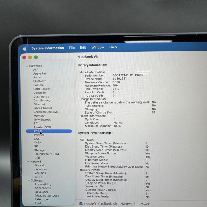 Macbook Air M3 15” 16GB Ram 512GB Midnight - Image 6