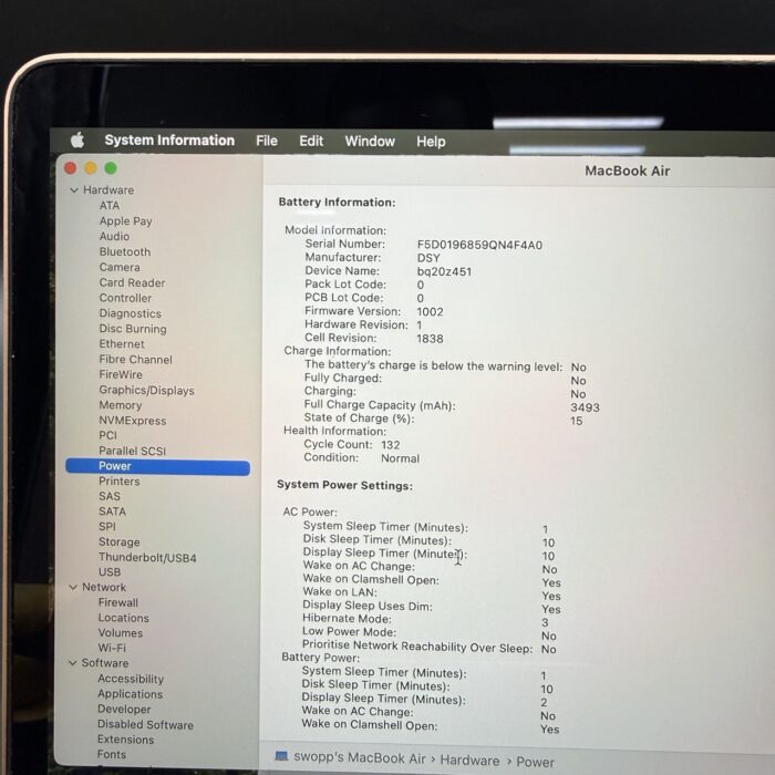 Macbook Air 13" 2020 1.1GHz | 256GB SSD | 8GB Ram | Core i3 Rose Gold - Image 6