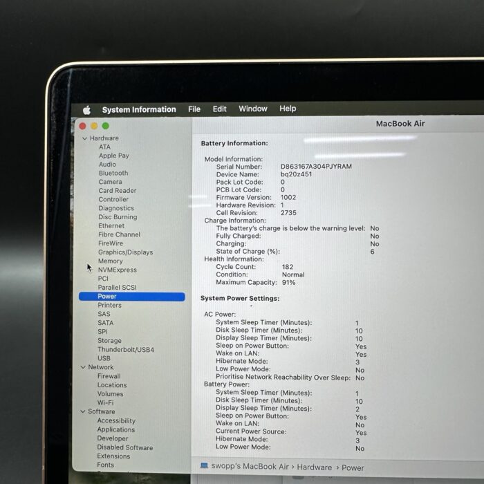 Macbook Air 13" M1 8GB 256GB Rose Gold - Image 8