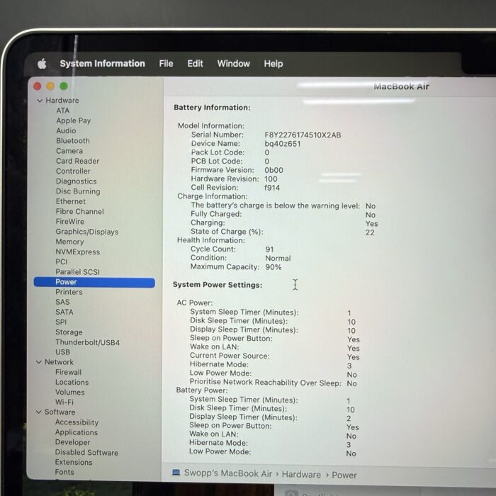 Macbook Air M2 13" 256GB Starlight - Image 7