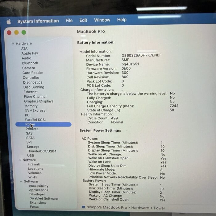 Macbook Pro 16" 2019 2.3Ghz Core i9 16GB 1TB SSD Space Grey - Image 6