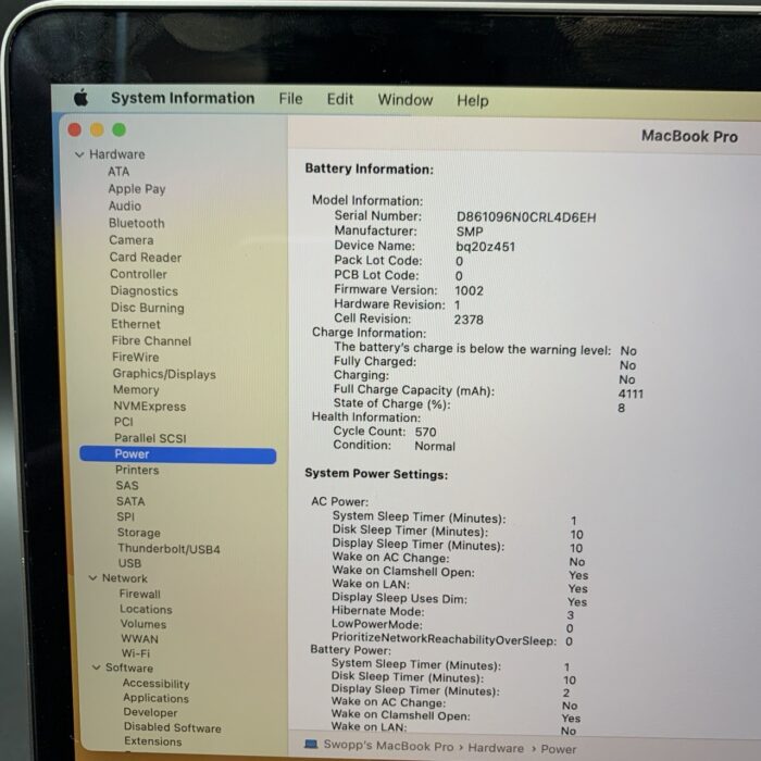 Macbook Pro 2019 13" 128GB | 1.4Ghz Core i5 | 8GB Ram | Space Grey (Cracked Screen) - Image 6