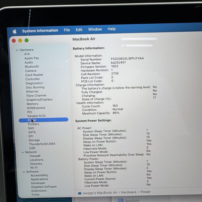 Macbook Air 13" M1 8GB 512GB Space Gray - Image 7