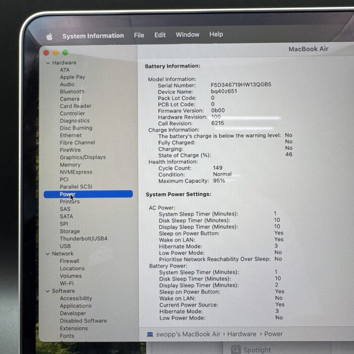 Macbook Air M2 13" | 8GB | 256GB SSD | Starlight - Image 8