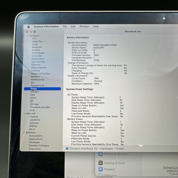 Macbook Air M1 13" 8GB 256GB Space Grey - Image 5