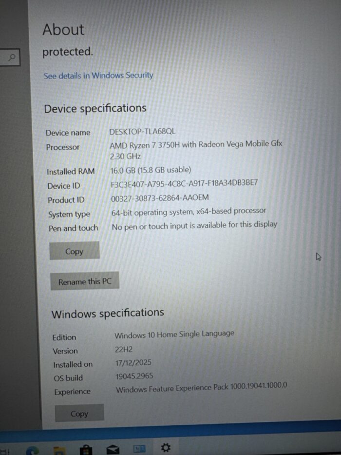 ASUS TUF AMD Ryzen™ 7 | 2.30GHZ | 16GB | 2TB SSD | Black - Image 6