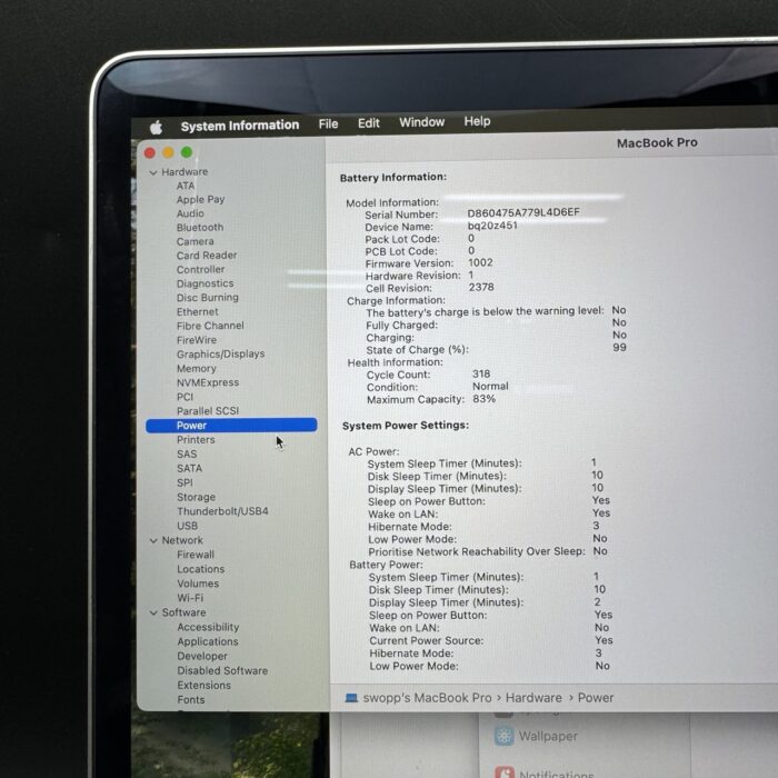 Macbook Pro 13"  | M1 | 8GB | 256GB | Space Grey - Image 6