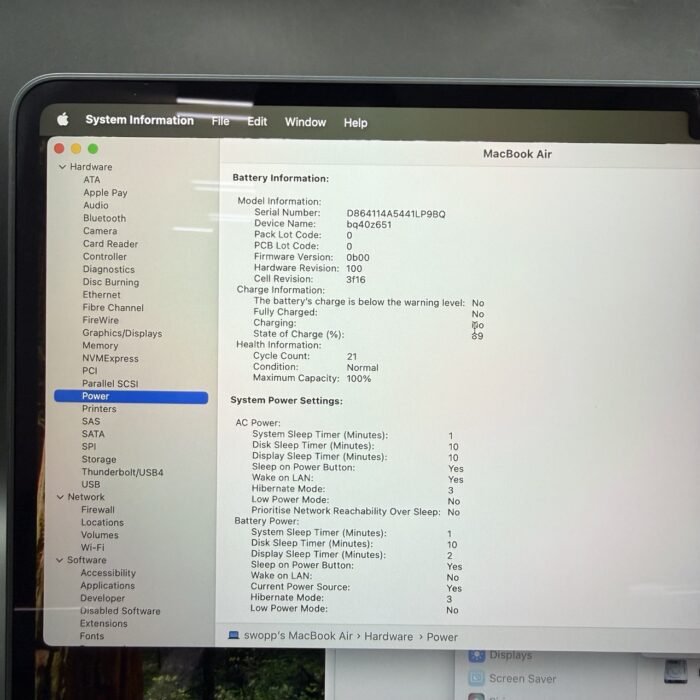 Macbook Air M3 15" | 8GB | 256GB | Midnight - Image 6