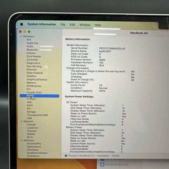 Macbook Air M2 13" | 8GB | 512GB | Starlight - Image 6