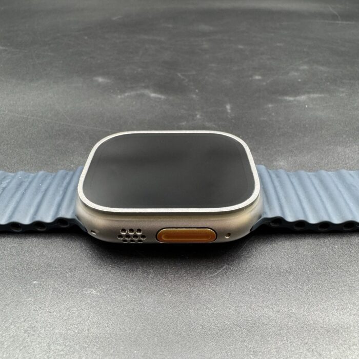 Apple Watch Ultra 2 49MM Natural Titanium Navy Ocean Band - Image 2