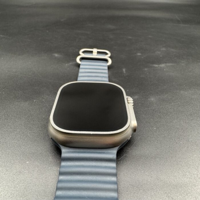 Apple Watch Ultra 2 49MM Natural Titanium Navy Ocean Band - Image 3