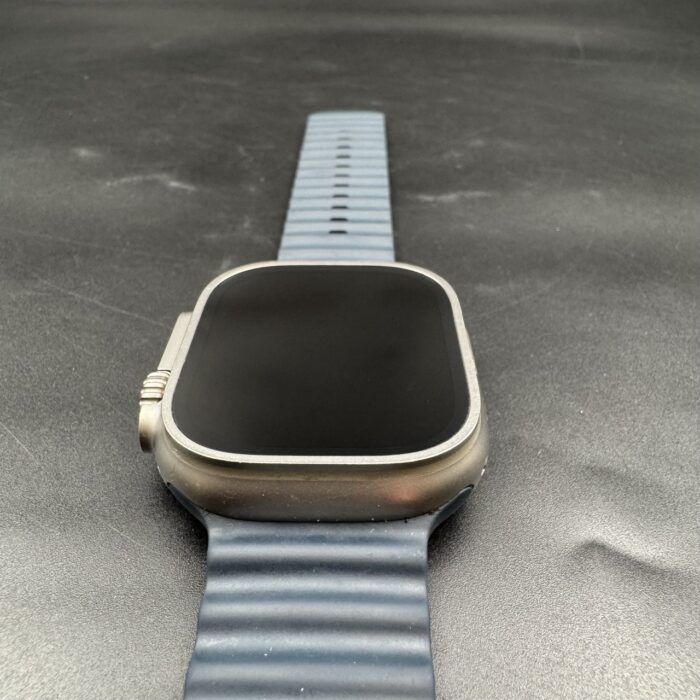 Apple Watch Ultra 2 49MM Natural Titanium Navy Ocean Band - Image 5
