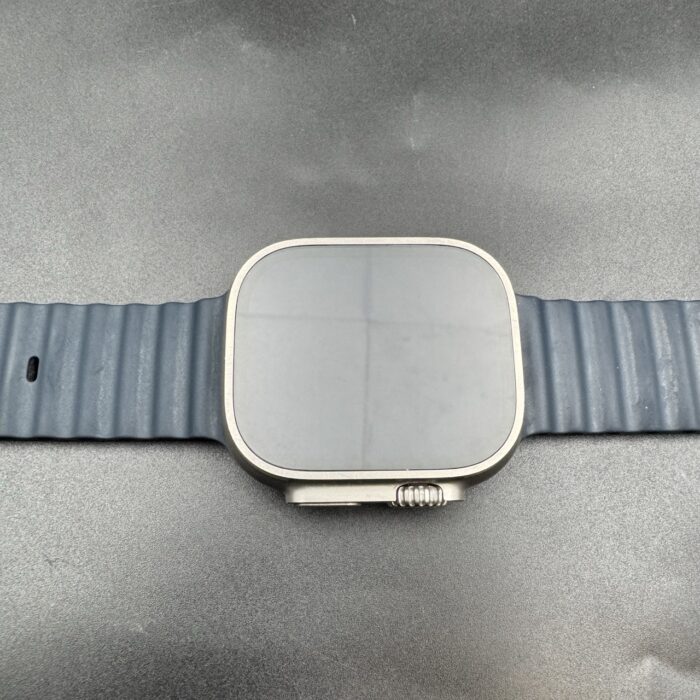 Apple Watch Ultra 2 49MM Natural Titanium Navy Ocean Band - Image 6
