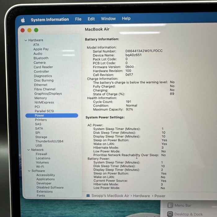 Macbook Air M3 15" | 24GB | 512GB | Silver - Image 6